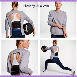 Nike Dry Long Sleeve Training Top Open Back